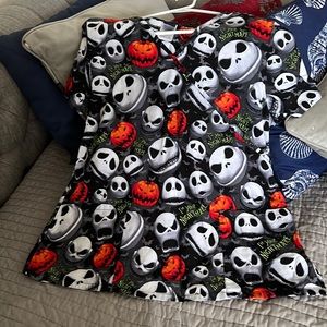 Nightmare before Christmas scrub top